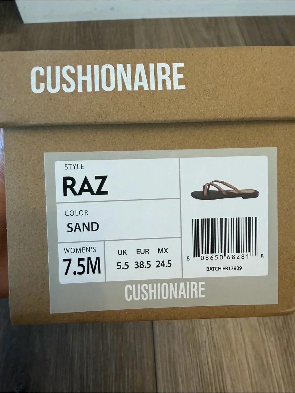 Cushionaire brown sandals